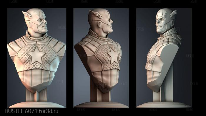 BUSTH_6071 stl model for CNC