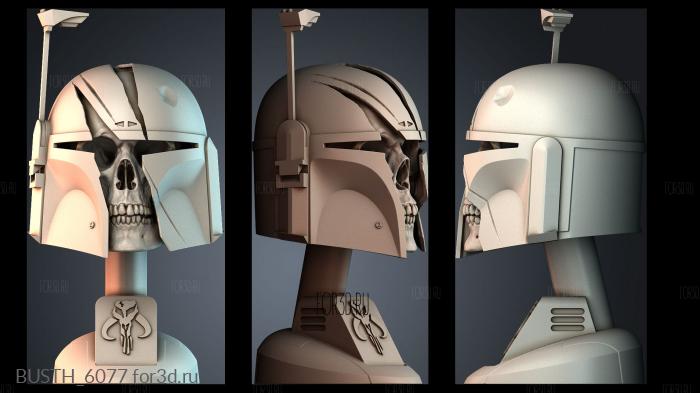 BUSTH_6077 stl model for CNC