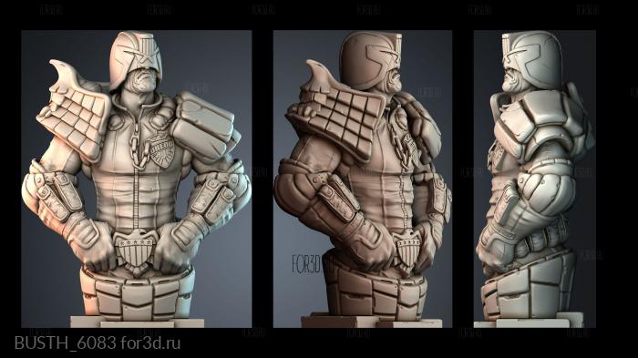 BUSTH_6083 stl model for CNC