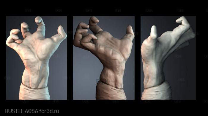 BUSTH_6086 stl model for CNC