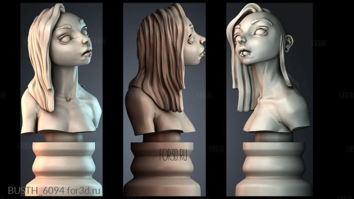 BUSTH_6094 stl model for CNC