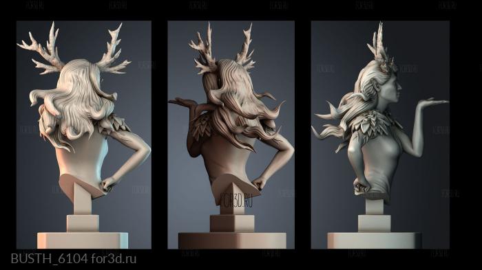 BUSTH_6104 stl model for CNC