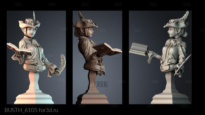 BUSTH_6105 stl model for CNC