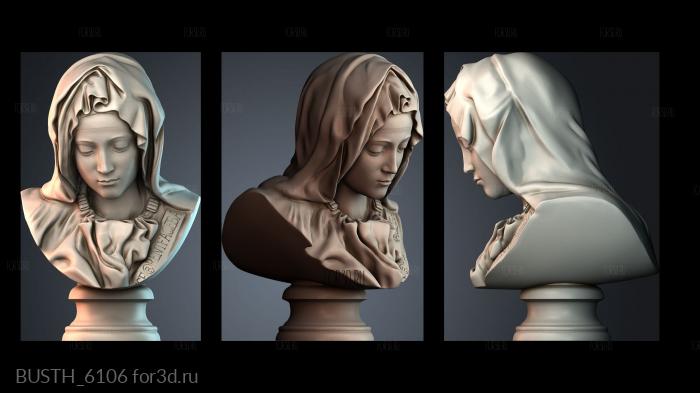 BUSTH_6106 stl model for CNC