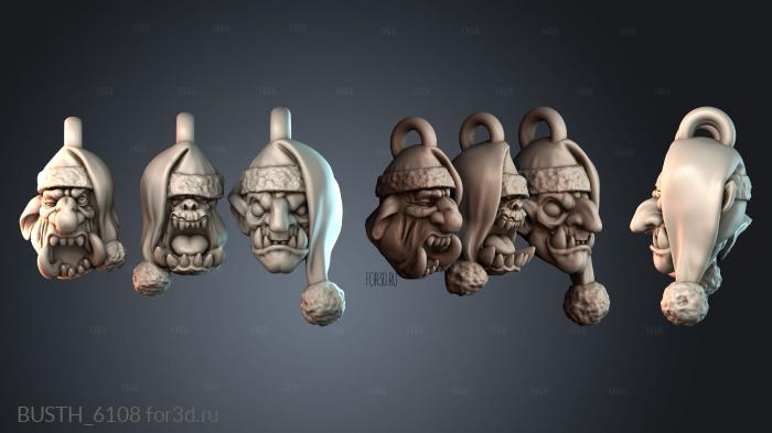 BUSTH_6108 stl model for CNC