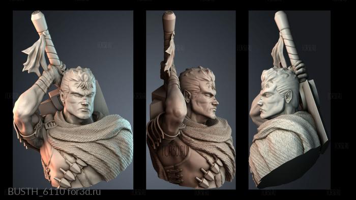 BUSTH_6110 stl model for CNC