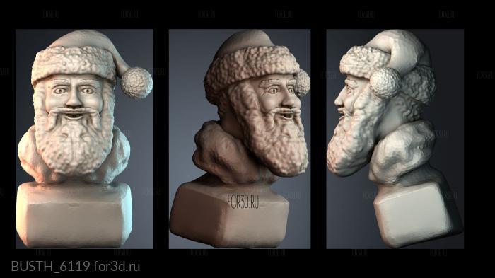 BUSTH_6119 stl model for CNC