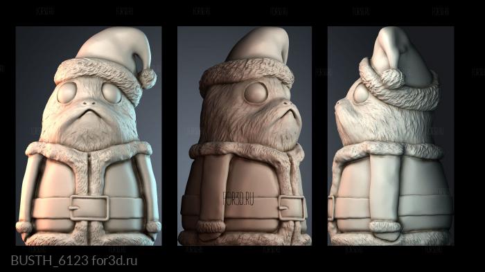 BUSTH_6123 stl model for CNC