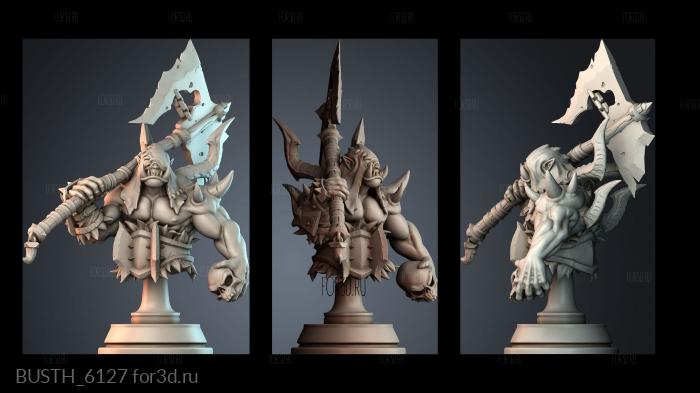 BUSTH_6127 stl model for CNC