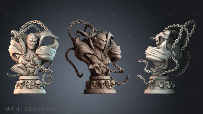 BUSTH_6136 stl model for CNC