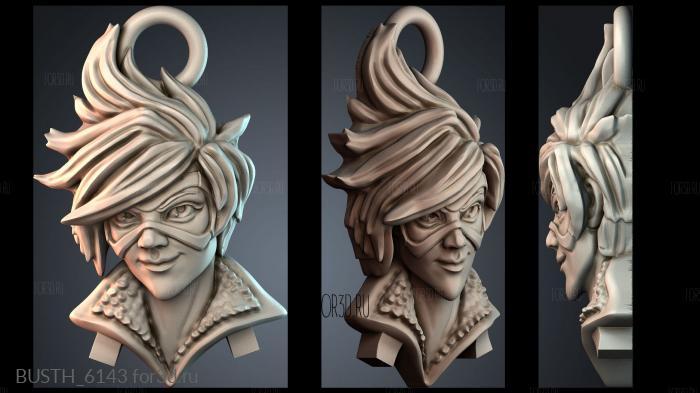 BUSTH_6143 stl model for CNC