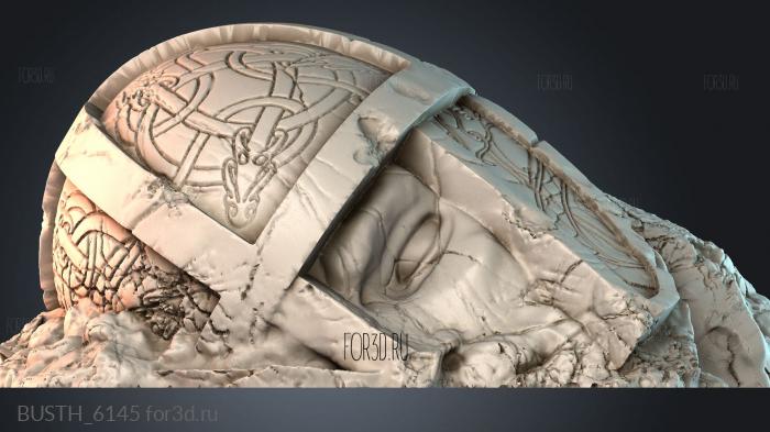 BUSTH_6145 stl model for CNC