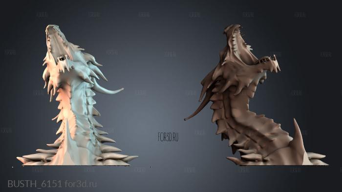 BUSTH_6151 stl model for CNC