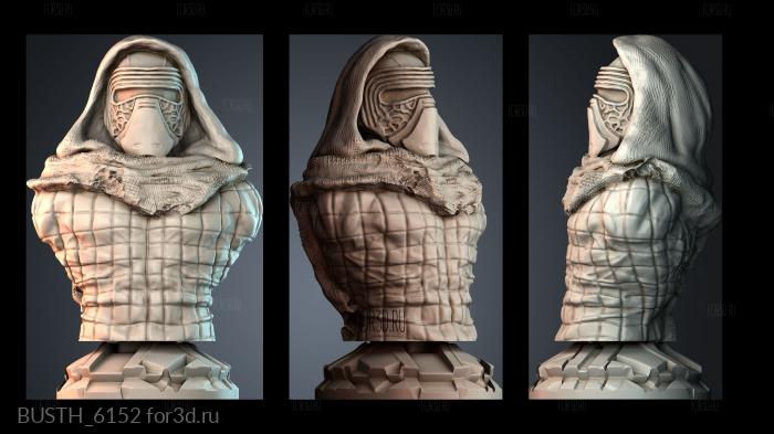 BUSTH_6152 stl model for CNC