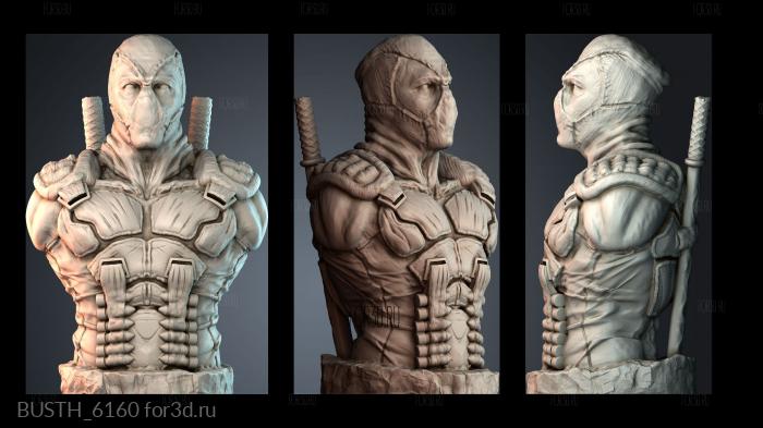 BUSTH_6160 stl model for CNC