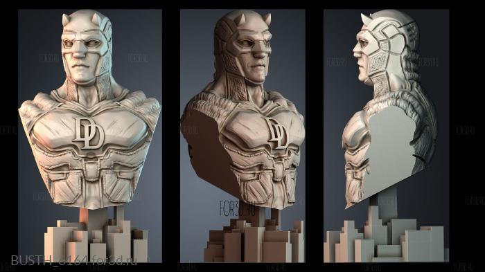 BUSTH_6164 stl model for CNC