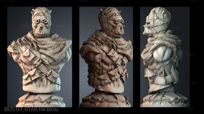 BUSTH_6168 stl model for CNC