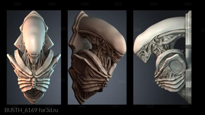 BUSTH_6169 stl model for CNC