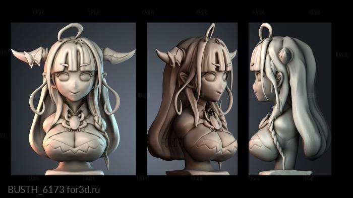 BUSTH_6173 stl model for CNC