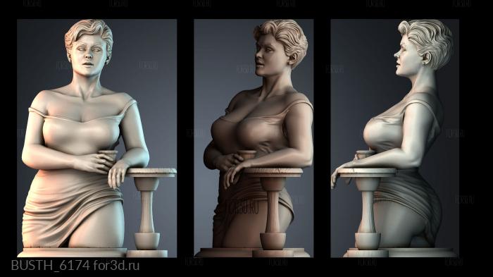 BUSTH_6174 stl model for CNC