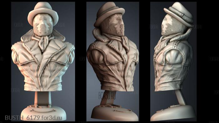 BUSTH_6179 stl model for CNC