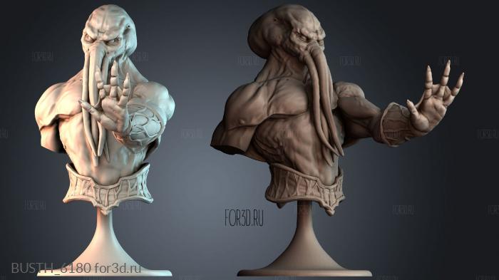 BUSTH_6180 stl model for CNC