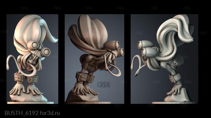 BUSTH_6192 stl model for CNC