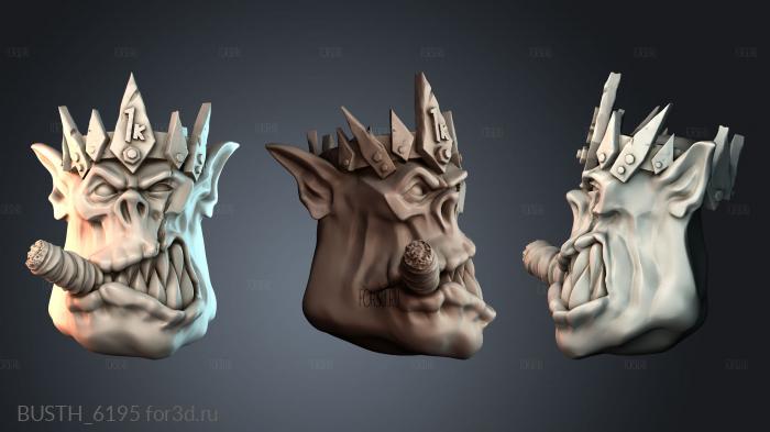 BUSTH_6195 stl model for CNC