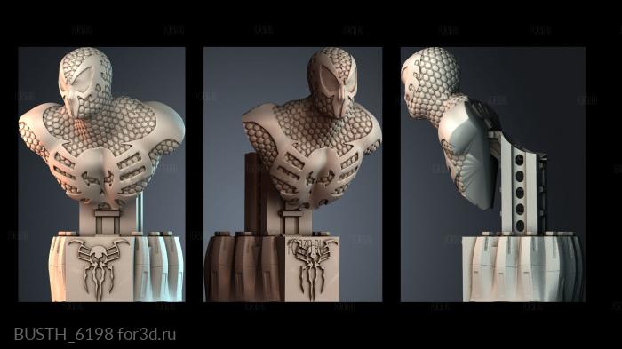 BUSTH_6198 stl model for CNC