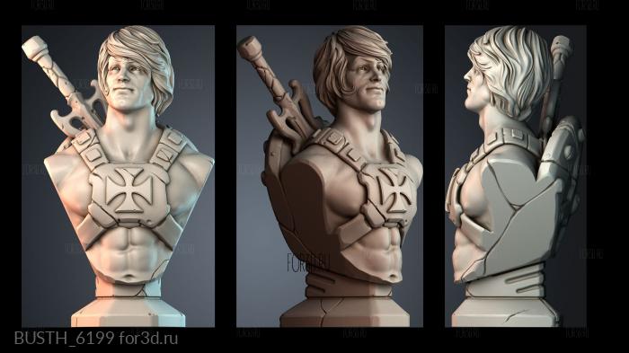 BUSTH_6199 stl model for CNC