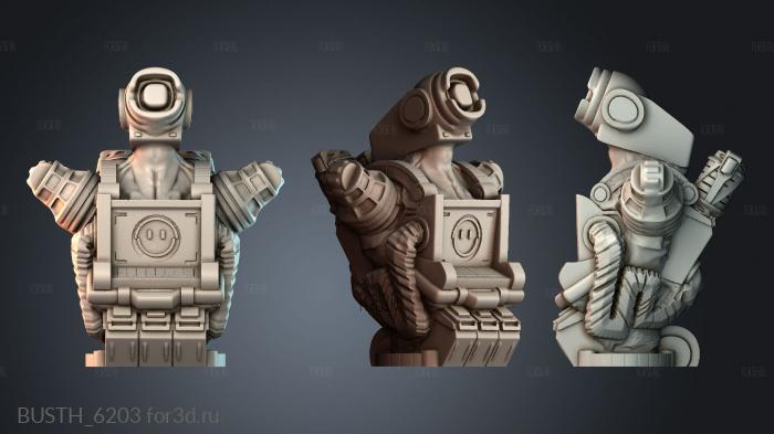 BUSTH_6203 stl model for CNC