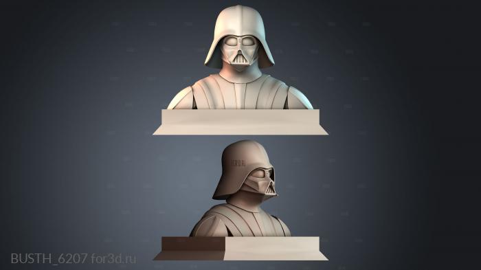 BUSTH_6207 stl model for CNC