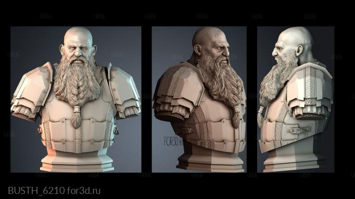 BUSTH_6210 stl model for CNC