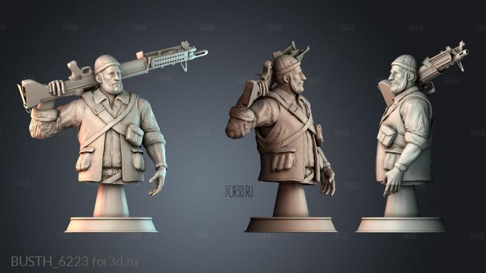 BUSTH_6223 stl model for CNC