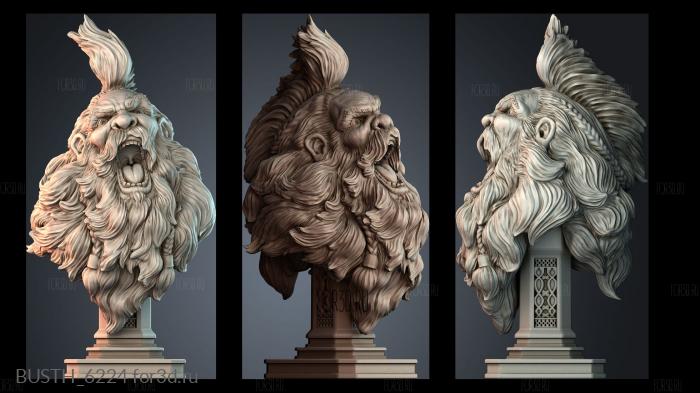 BUSTH_6224 stl model for CNC