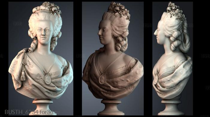 BUSTH_6234 stl model for CNC