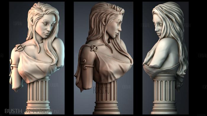 BUSTH_6244 stl model for CNC