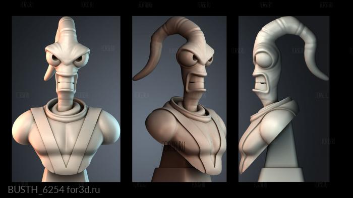 BUSTH_6254 stl model for CNC