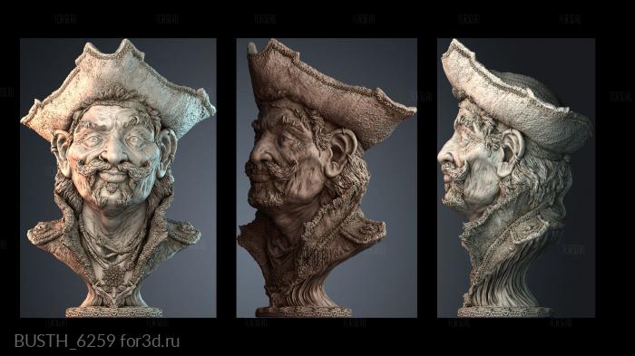 BUSTH_6259 stl model for CNC