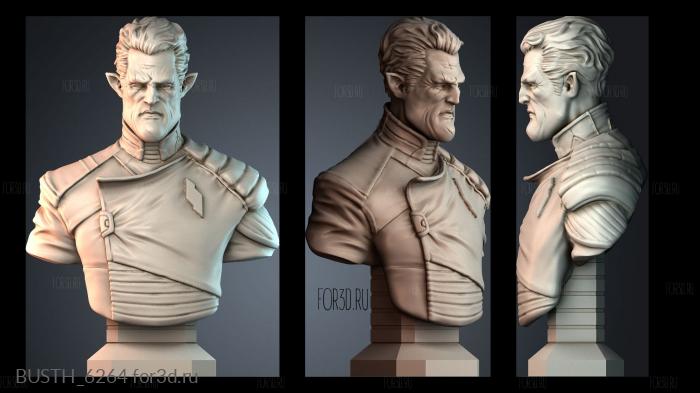 BUSTH_6264 stl model for CNC