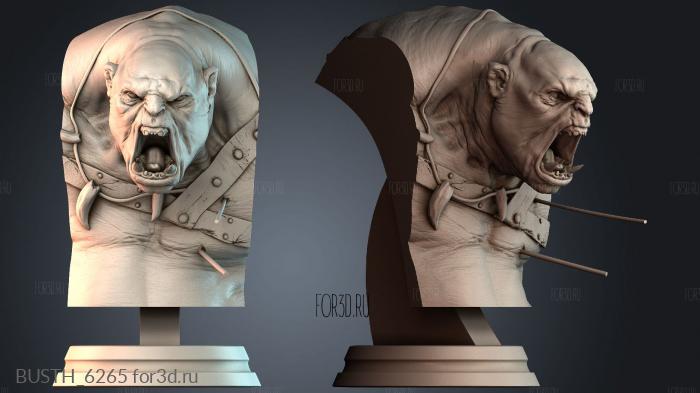 BUSTH_6265 stl model for CNC