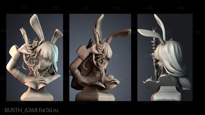 BUSTH_6268 stl model for CNC