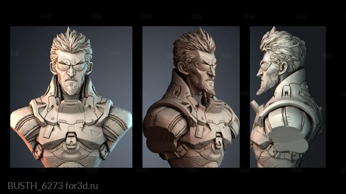 BUSTH_6273 stl model for CNC