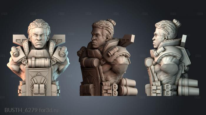 BUSTH_6279 stl model for CNC