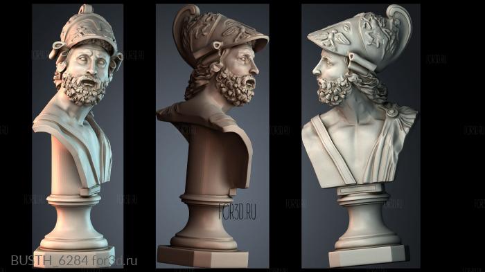 BUSTH_6284 stl model for CNC