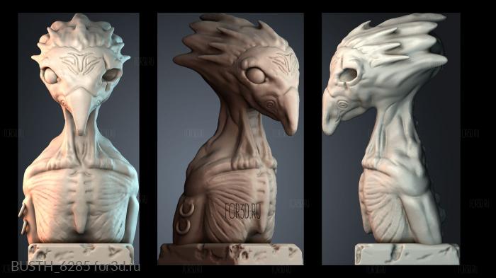 BUSTH_6285 stl model for CNC