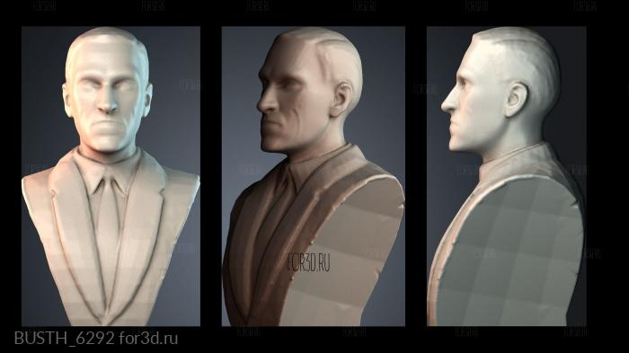 BUSTH_6292 stl model for CNC