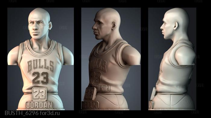 BUSTH_6296 stl model for CNC