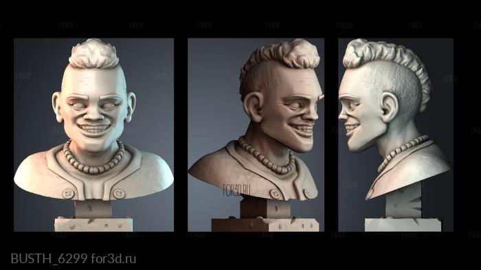 BUSTH_6299 stl model for CNC