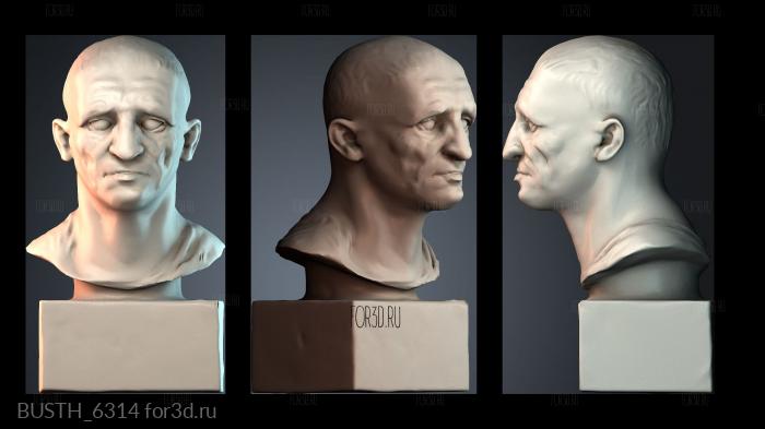 BUSTH_6314 stl model for CNC